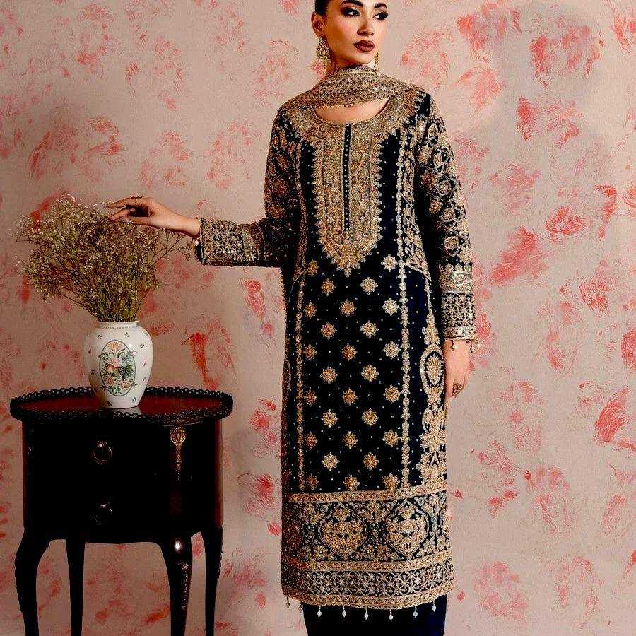 YNF FAUX GEORGETTE RIN169 5782 SUITS & DRESSES WHOLESALE EMBROIDERY PAKISTANI LADIES GEORGETTE SUITS MANUFACTURER - Deevit International