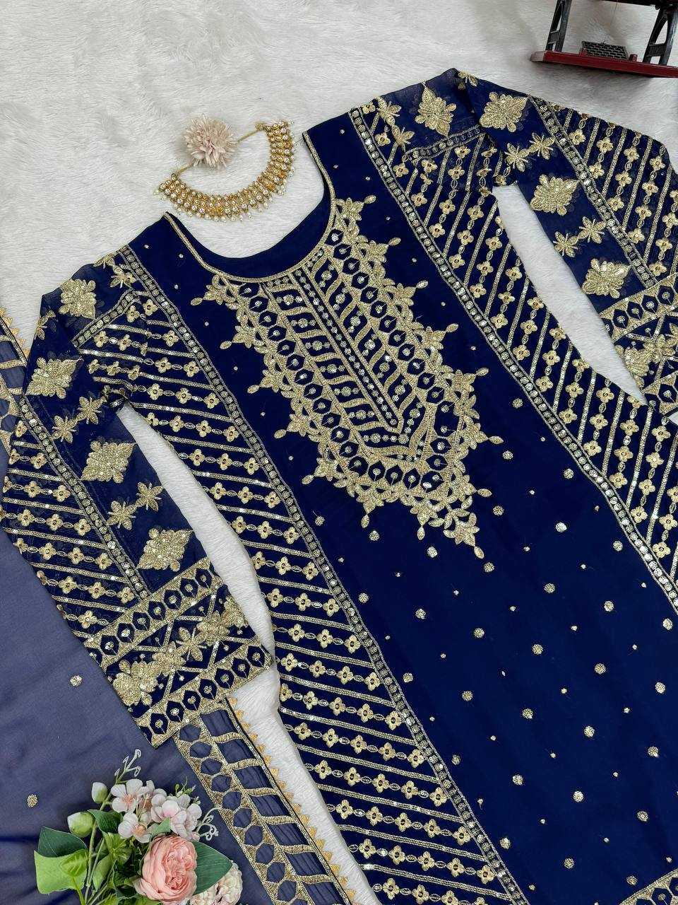 YNF FAUX GEORGETTE RIN169 5785 SUITS & DRESSES WHOLESALE PAKISTANI EMBROIDERY GEORGETTE EID COLLECTIONS SUITS MANUFACTURE - Deevit International