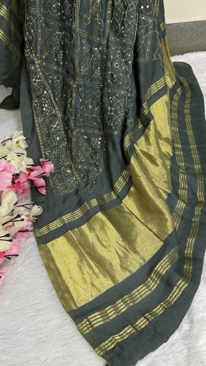 YNF GAJJI SILK KESH196 121 DUPPATA WHOLESALE GAJII MODAL DUPPATA MANUFACTURER - Deevit International