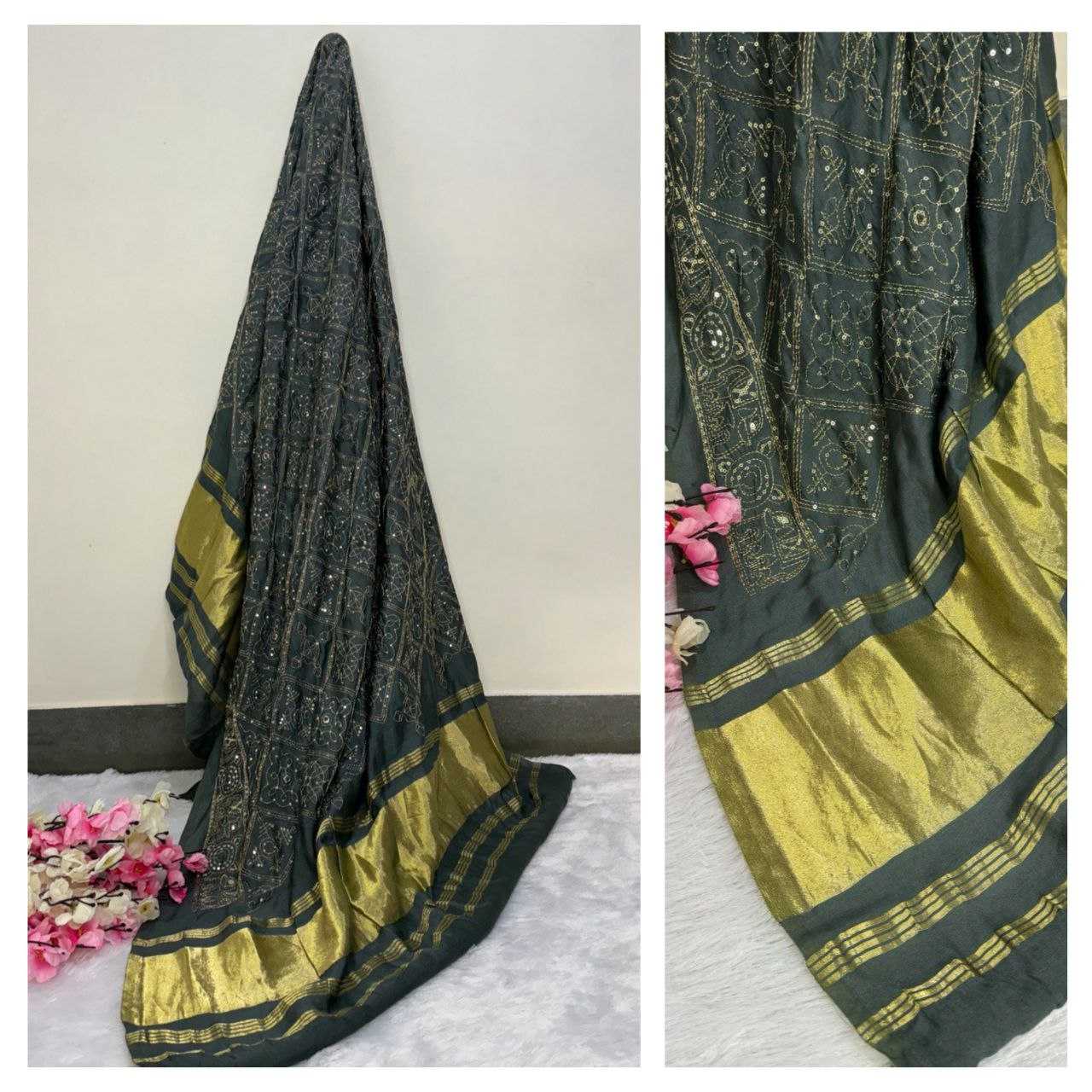 YNF GAJJI SILK KESH196 121 DUPPATA WHOLESALE GAJII MODAL DUPPATA MANUFACTURER - Deevit International