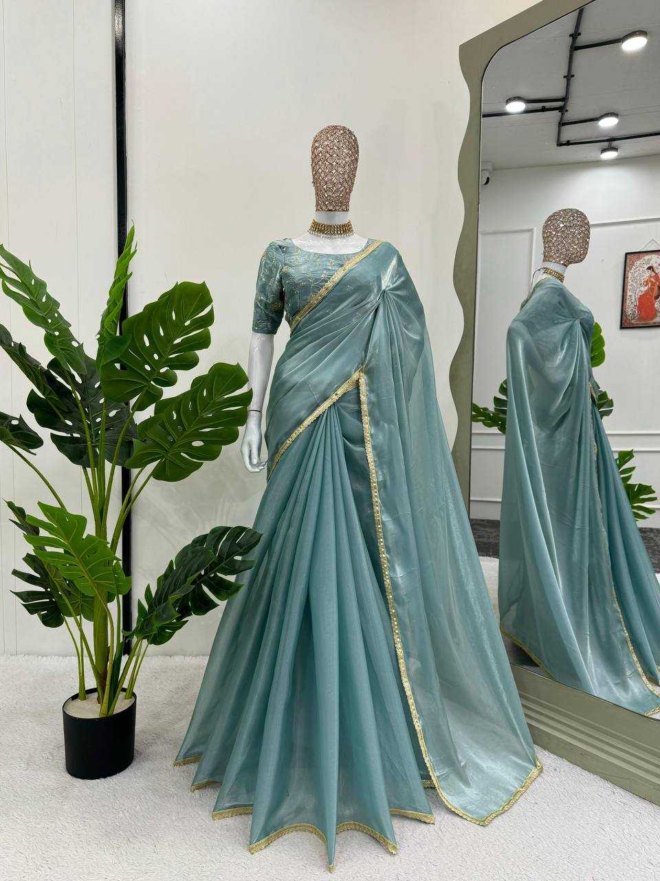 YNF JIMMY CHOO RIN133 529 SAREES WHOLESALE SEQUENCE JIMMY CHOO PARTY WEAR SAREES MANUFACTURER - Deevit International