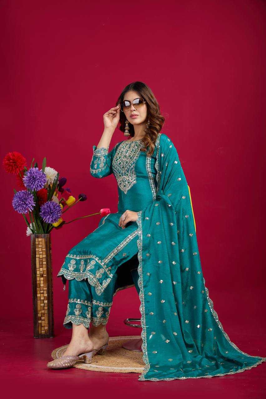 YNF KESH128 5001 SUITS & DRESSES WHOLESALE EMBROIDERY PARTY WEAR LADIES ZARI SUITS MANUFACTURER - Deevit International