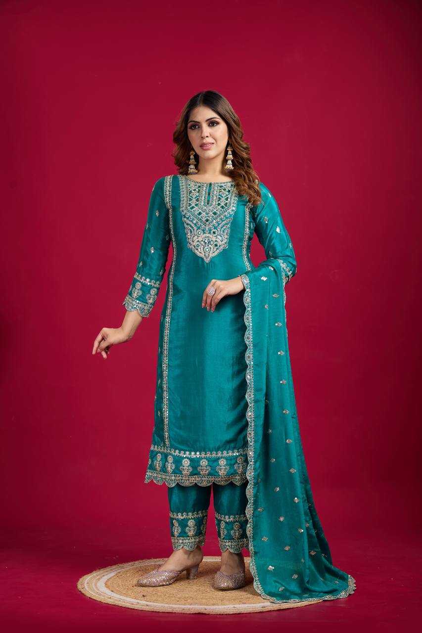 YNF KESH128 5001 SUITS & DRESSES WHOLESALE EMBROIDERY PARTY WEAR LADIES ZARI SUITS MANUFACTURER - Deevit International