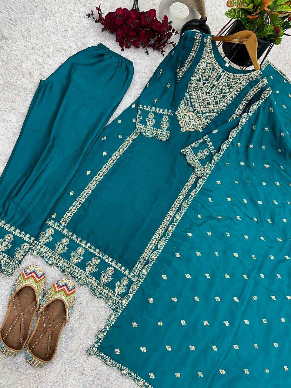 YNF KESH128 5001 SUITS & DRESSES WHOLESALE EMBROIDERY PARTY WEAR LADIES ZARI SUITS MANUFACTURER - Deevit International