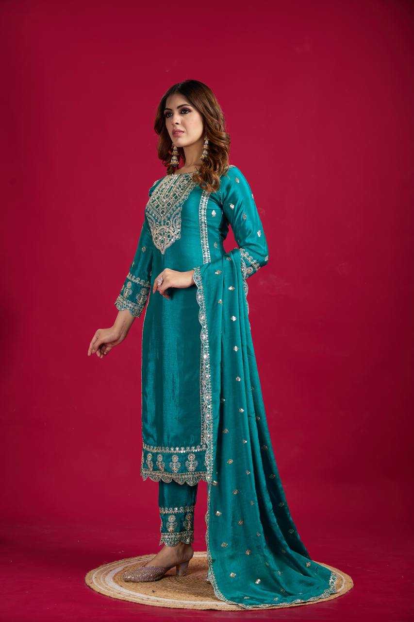 YNF KESH128 5001 SUITS & DRESSES WHOLESALE EMBROIDERY PARTY WEAR LADIES ZARI SUITS MANUFACTURER - Deevit International