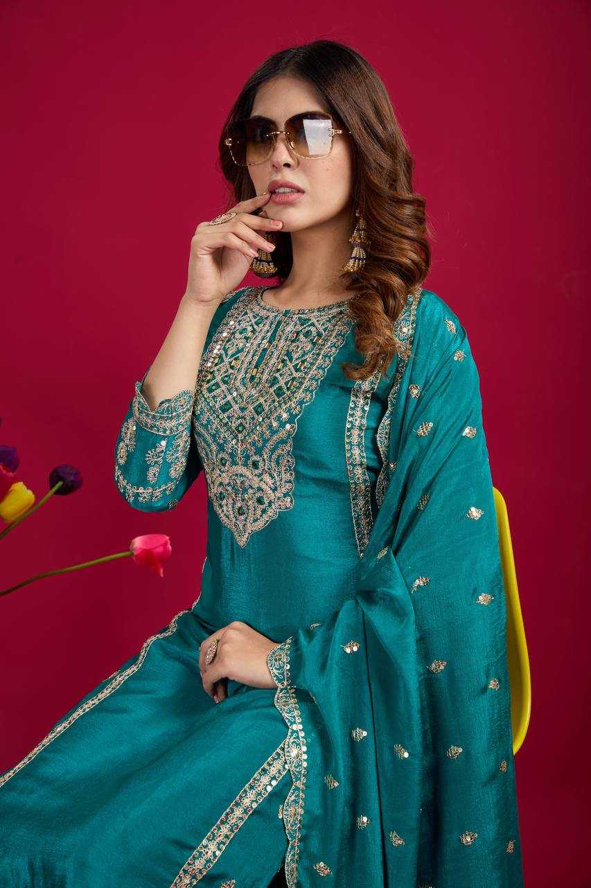 YNF KESH128 5001 SUITS & DRESSES WHOLESALE EMBROIDERY PARTY WEAR LADIES ZARI SUITS MANUFACTURER - Deevit International