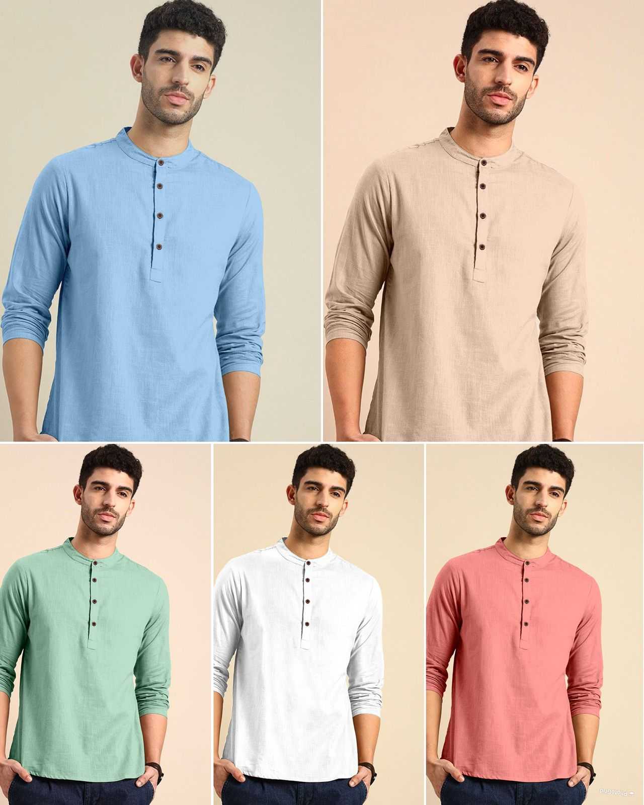 YNF KHADI COTTON KESH392 VAI04 MENS WEAR WHOLESALE KHADI COTTON CASUAL WEAR MENS SHIRTS MANUFACTURER - Deevit International