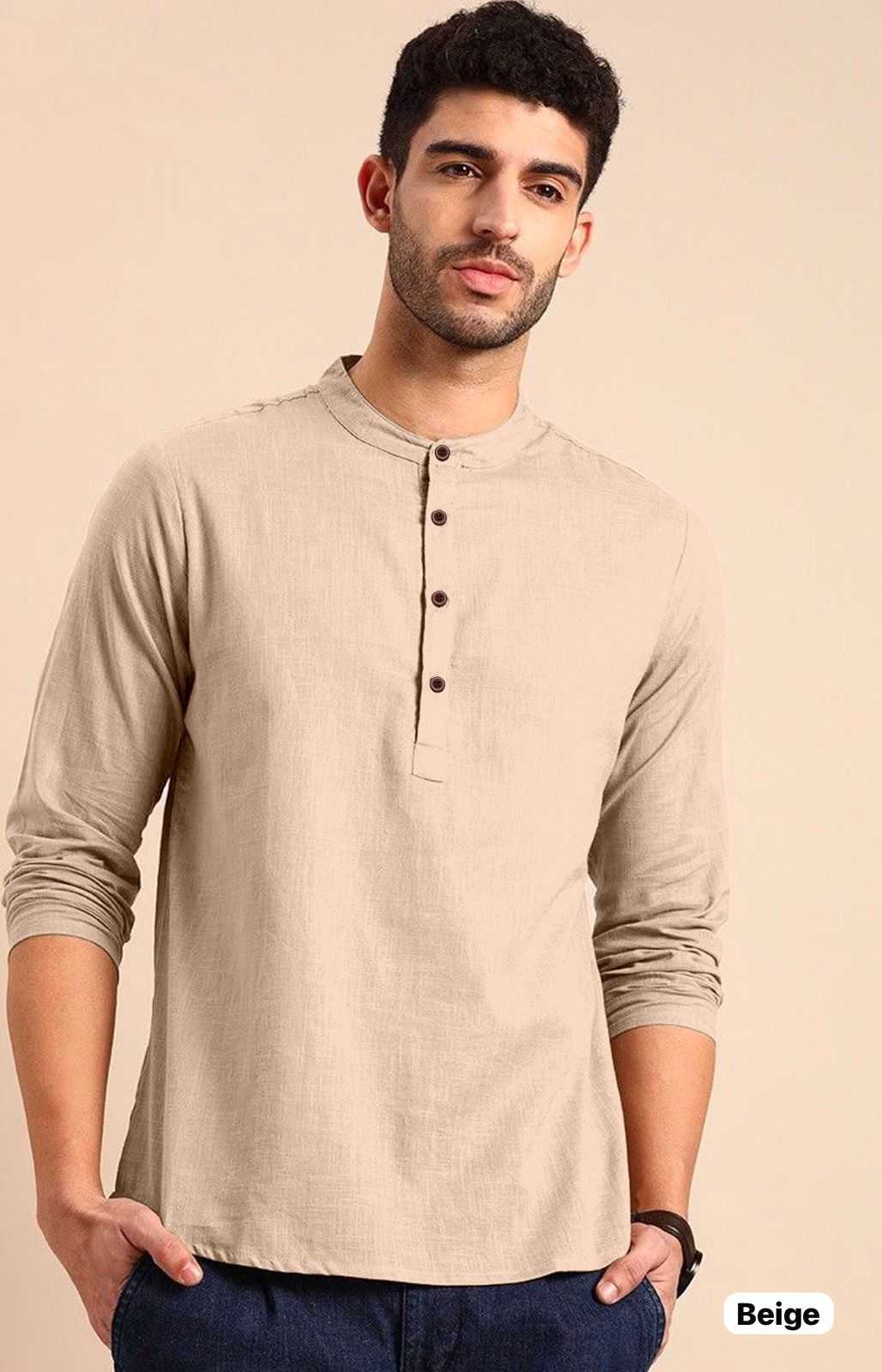 YNF KHADI COTTON KESH392 VAI04 MENS WEAR WHOLESALE KHADI COTTON CASUAL WEAR MENS SHIRTS MANUFACTURER - Deevit International