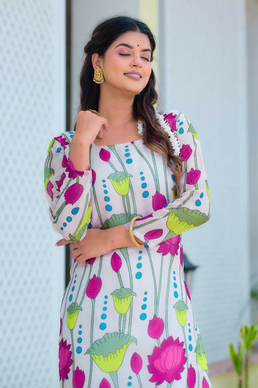 YNF KOTA CHEX KESH243 1035 KURTIS WHOLESALE FESTIVE PRINTED 3/4 SLEEVE KURTIS MANUFACTURER - Deevit International