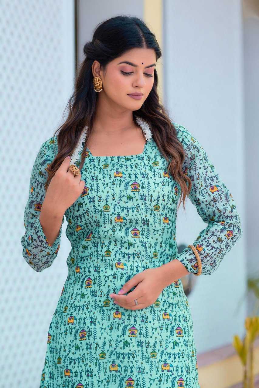 YNF KOTA CHEX KESH243 1036 KURTIS WHOLESALE PRINTED FULL SLEEVE LADIES KURTIS MANUFACTURER - Deevit International