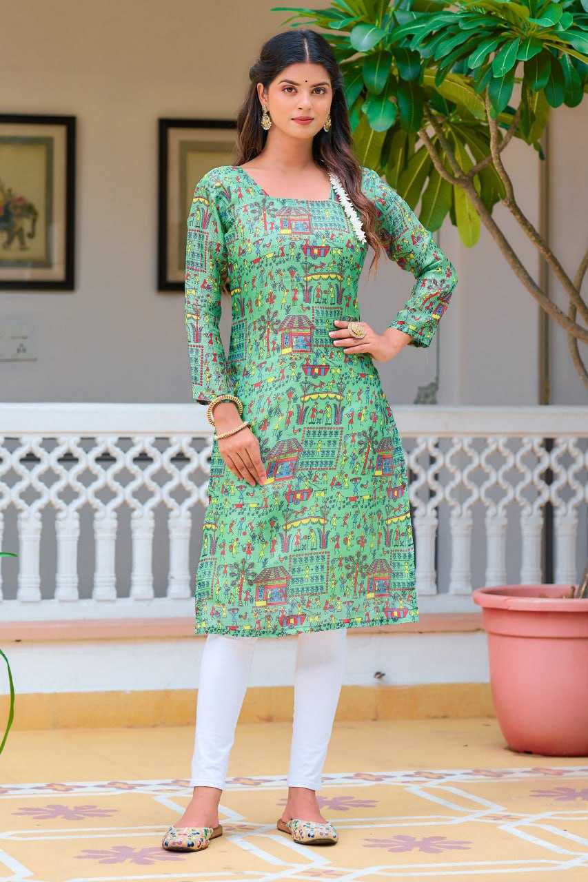 YNF KOTA CHEX KESH243 1038 KURTIS WHOLESALE FESTIVE PRINTED LADIES FULL SLEEVE KURTIS MANUFACTURER - Deevit International