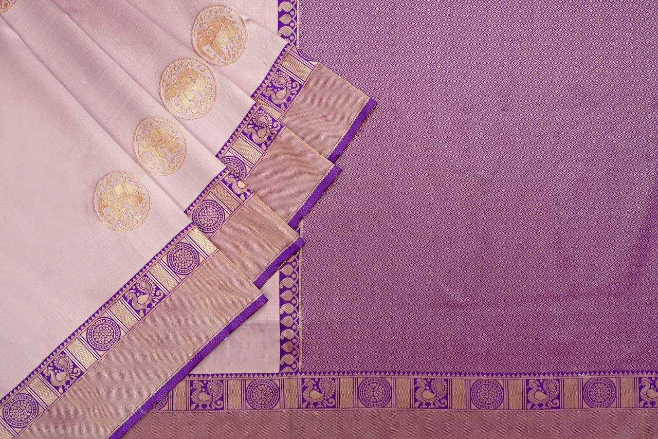 YNF LICHI SILK RIN179 775 SILK SAREES WHOLESALE BANARASI SILK ZARI BORDER SILK PURPLE SILK SAREES MANUFACTURER - Deevit International