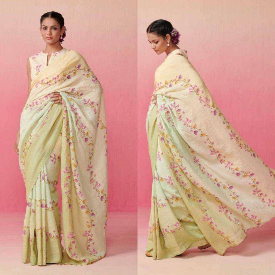 YNF LINEN KESH223 275 SAREES WHOLESALE PRINTED COTTON LINEN OFFICE WEAR SAREES MANUFACTURER - Deevit International