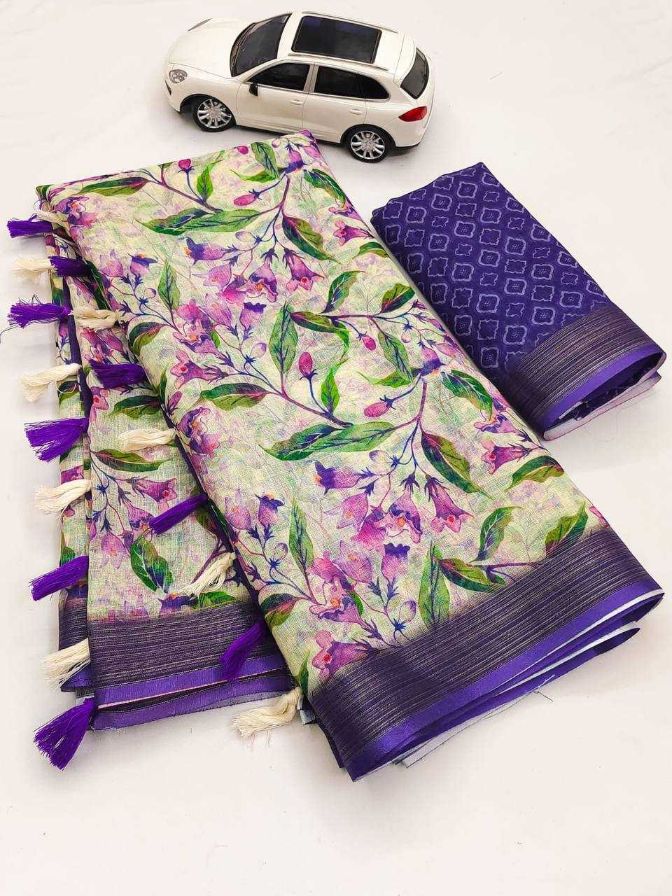 YNF LINEN KESH255 ETF08 SAREES WHOLESALE OFFICE WEAR COTTON PRINTED LINEN SAREES MANUFACTURER - Deevit International