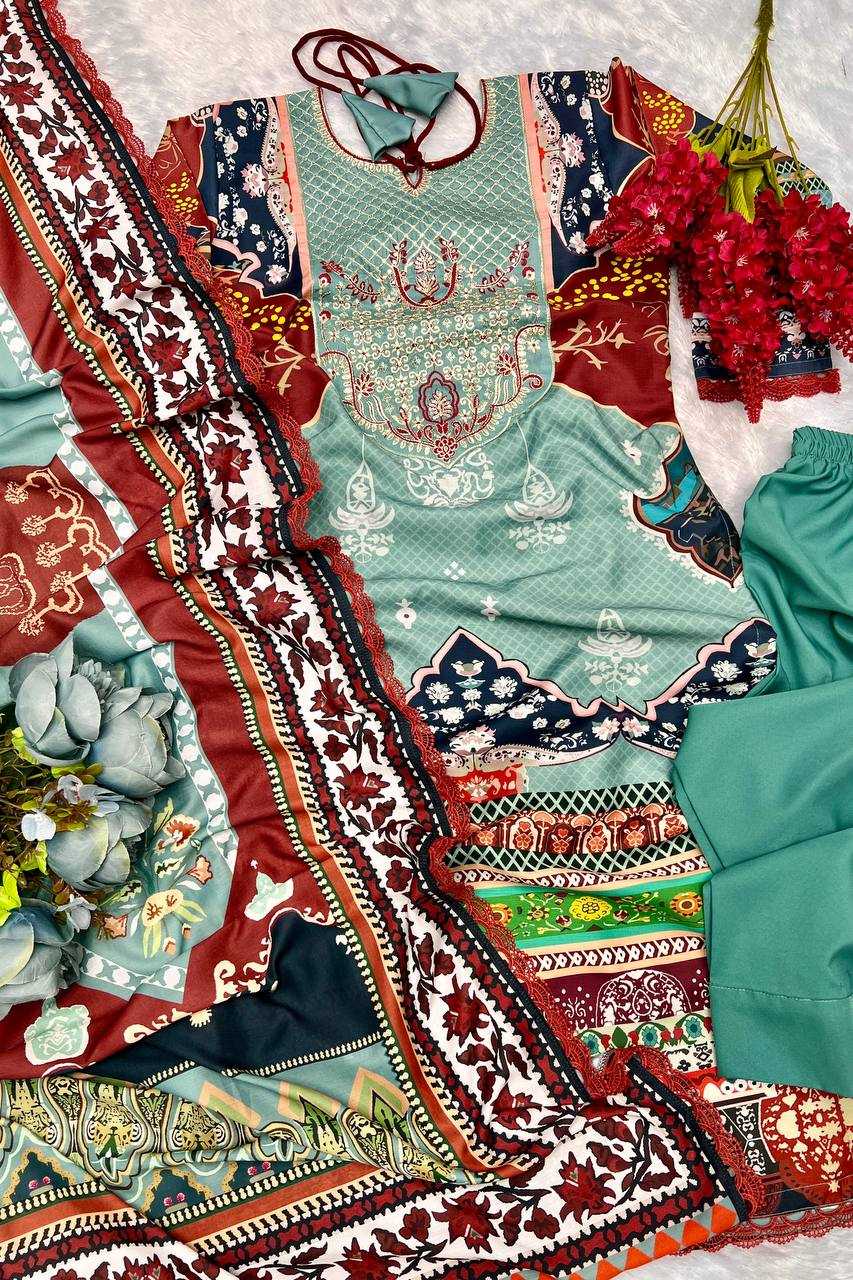 YNF MUSLIN KESH227 1024 SUITS & DRESSES WHOLESALE PAKISTANI EMBROIDERY PRINTED EID COLLECTIONS SUITS MANUFACTURE - Deevit International