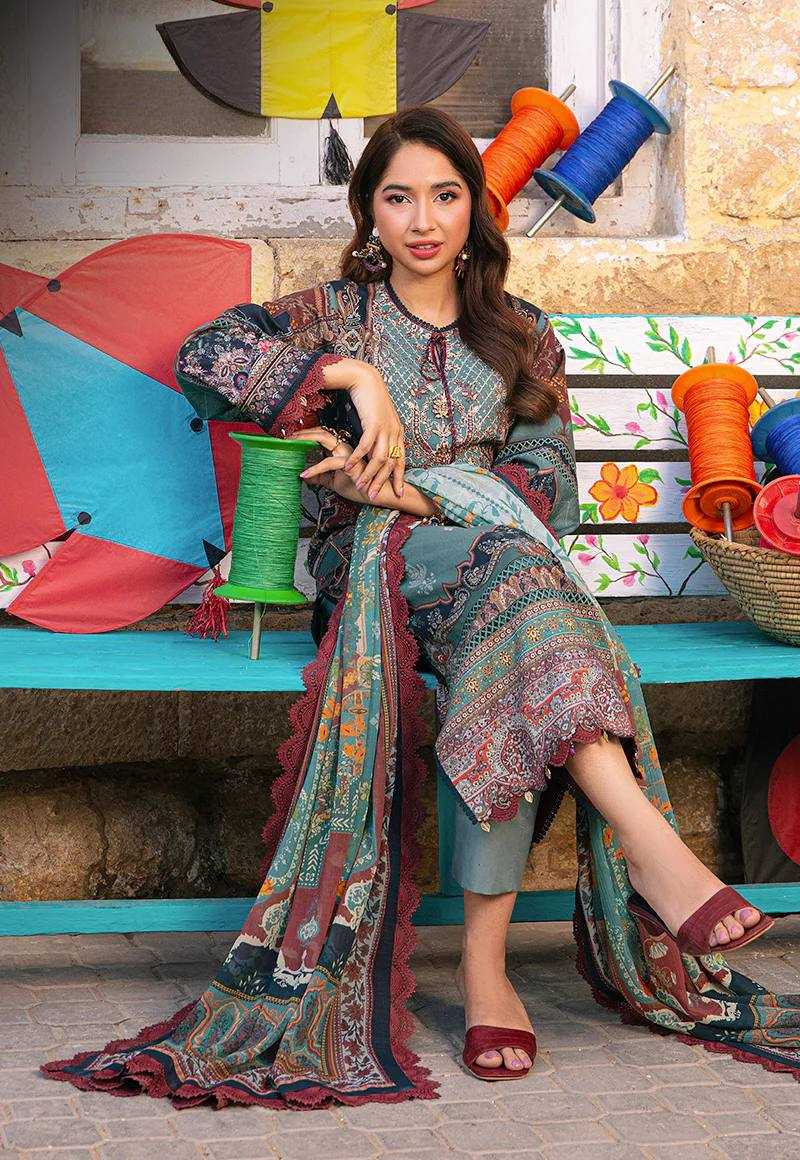 YNF MUSLIN KESH227 1024 SUITS & DRESSES WHOLESALE PAKISTANI EMBROIDERY PRINTED EID COLLECTIONS SUITS MANUFACTURE - Deevit International