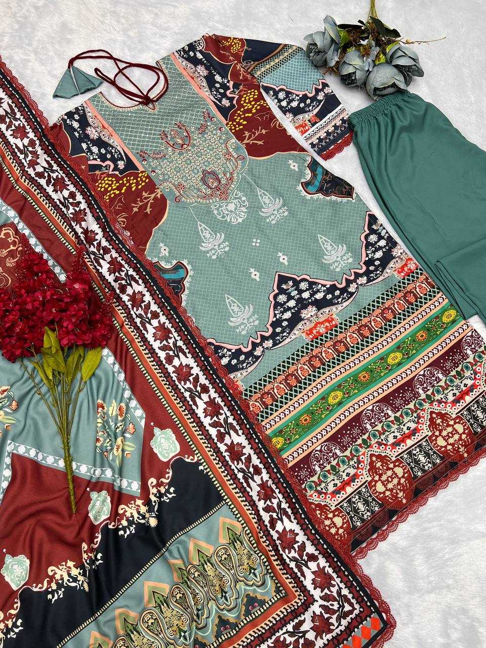 YNF MUSLIN KESH227 1024 SUITS & DRESSES WHOLESALE PAKISTANI EMBROIDERY PRINTED EID COLLECTIONS SUITS MANUFACTURE - Deevit International