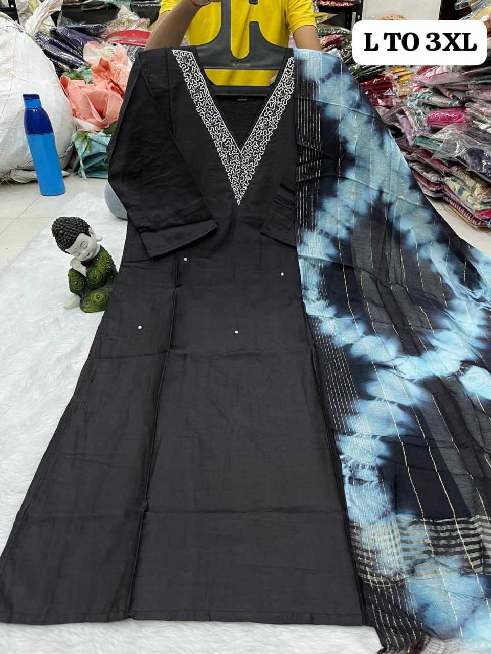 YNF MUSLIN KESH258 VDA15 UITS & DRESSES WHOLESALE DESIGNER SUIT WEDDING LADIES SILK SUITS MANUFACTURE - Deevit International