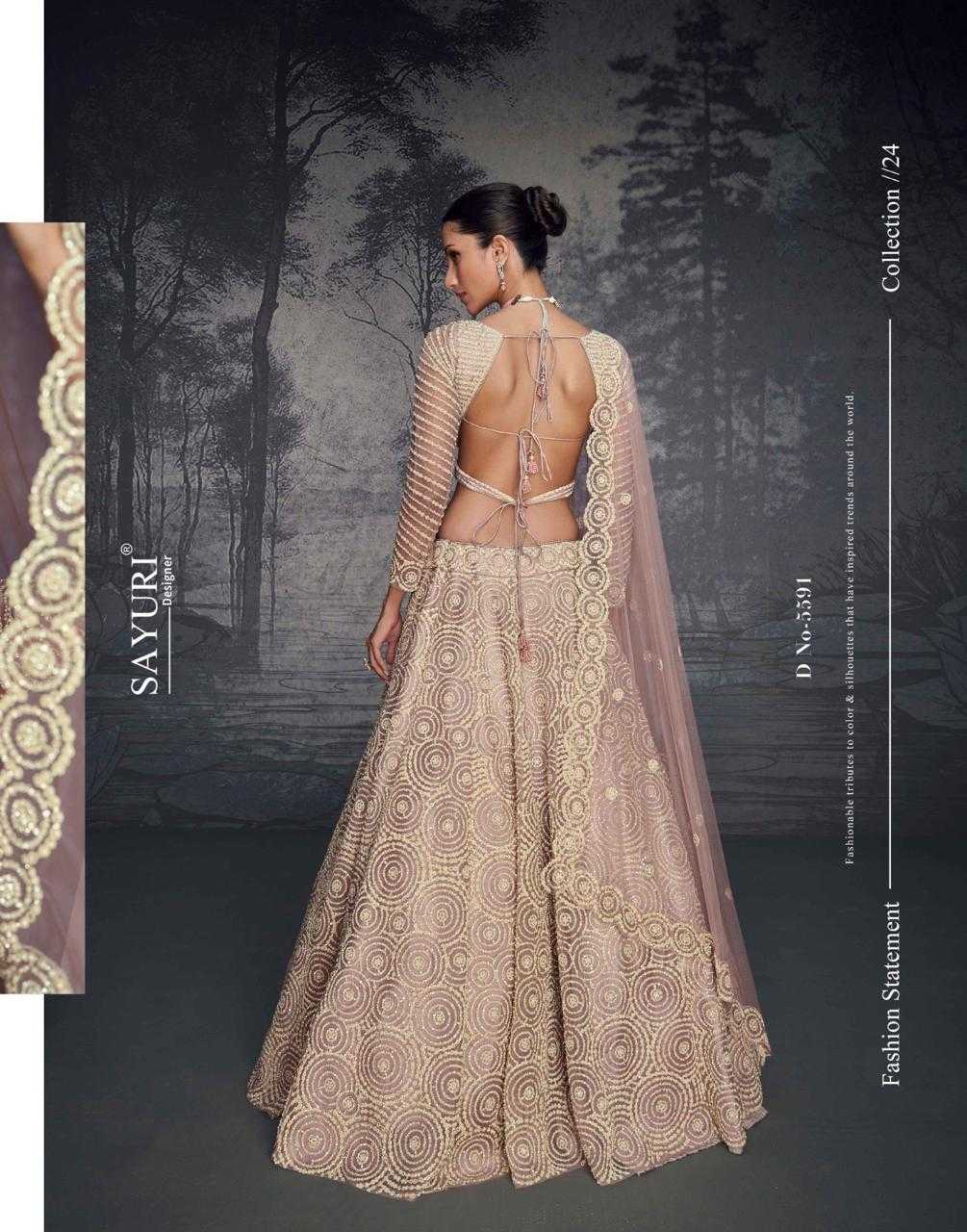 YNF NET SAYURI KESH233 PRESENT 5591 CLOTHING BRANDS WHOLESALE LEHENGA MANUFACTURER - Deevit International