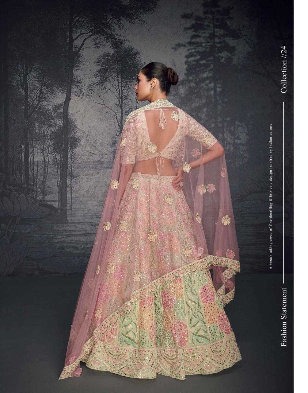 YNF NET SAYURI KESH233 PRESENT 5593 CLOTHING BRANDS WHOLESALE LEHENGA MANUFACTURER - Deevit International