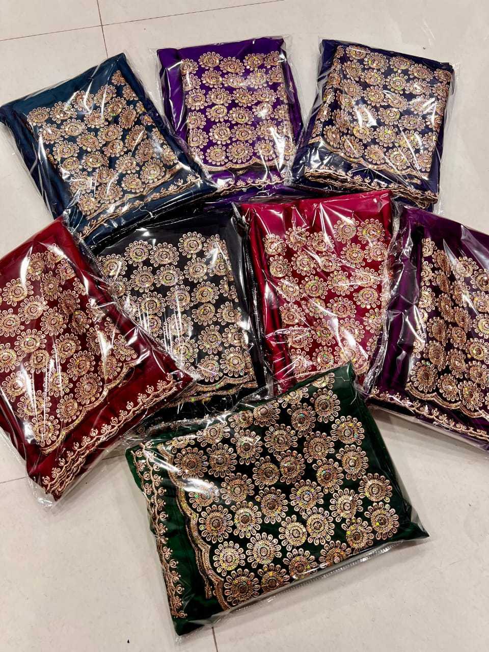 YNF RANGOLI SILK KESH195 BAHURANI 3 SAREES WHOLESALE SEQUENCE EMBROIDERED CUT WORK SILK SAREES MANUFACTURER - Deevit International