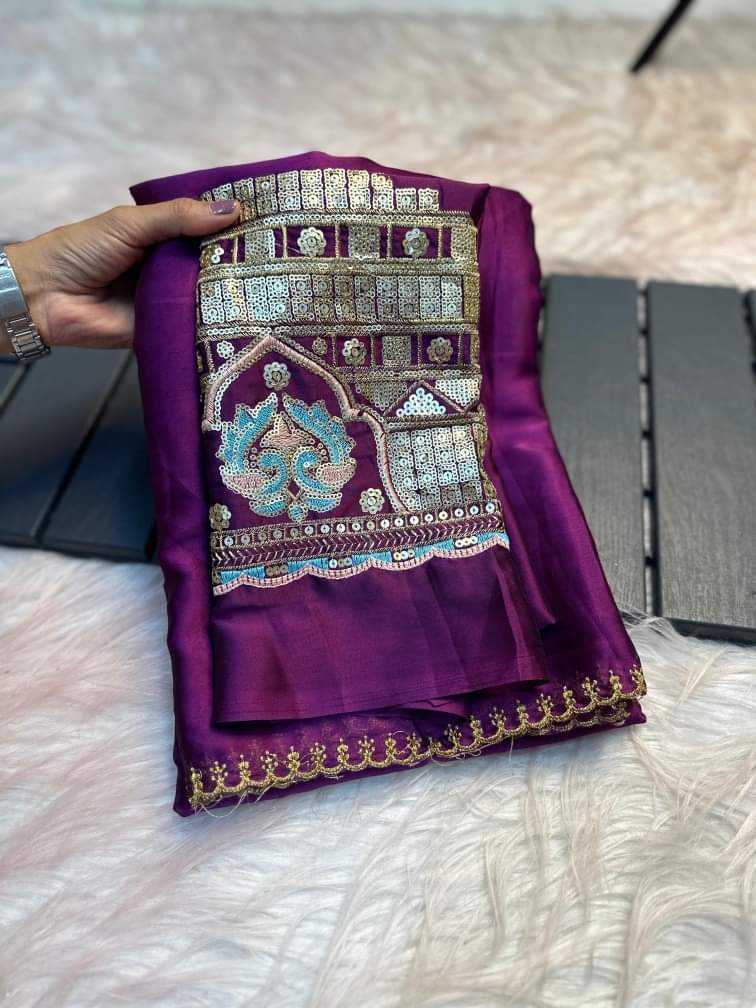 YNF RANGOLI SILK KESH195 RAN GOLI SEQUENCE SAREES WHOLESALE CUT WORK SILK ZARI SAREES MANUFACTURER - Deevit International