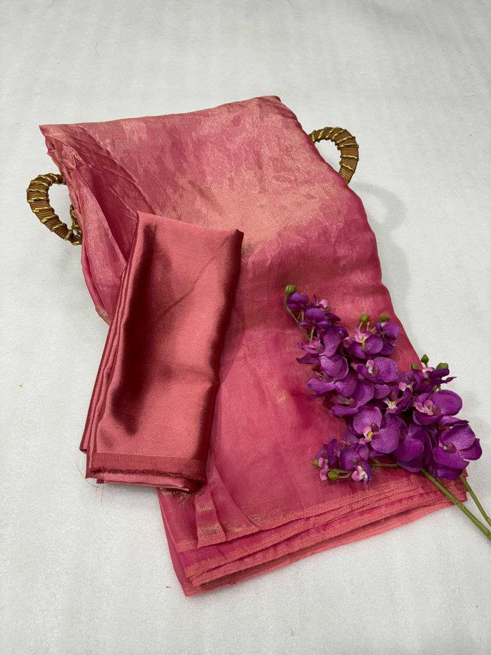 YNF SATIN KESH213 RIF16 SAREES WHOLESALE PLAIN SATIN RASHMIKA MANDANNA SAREES MANUFACTURER - Deevit International