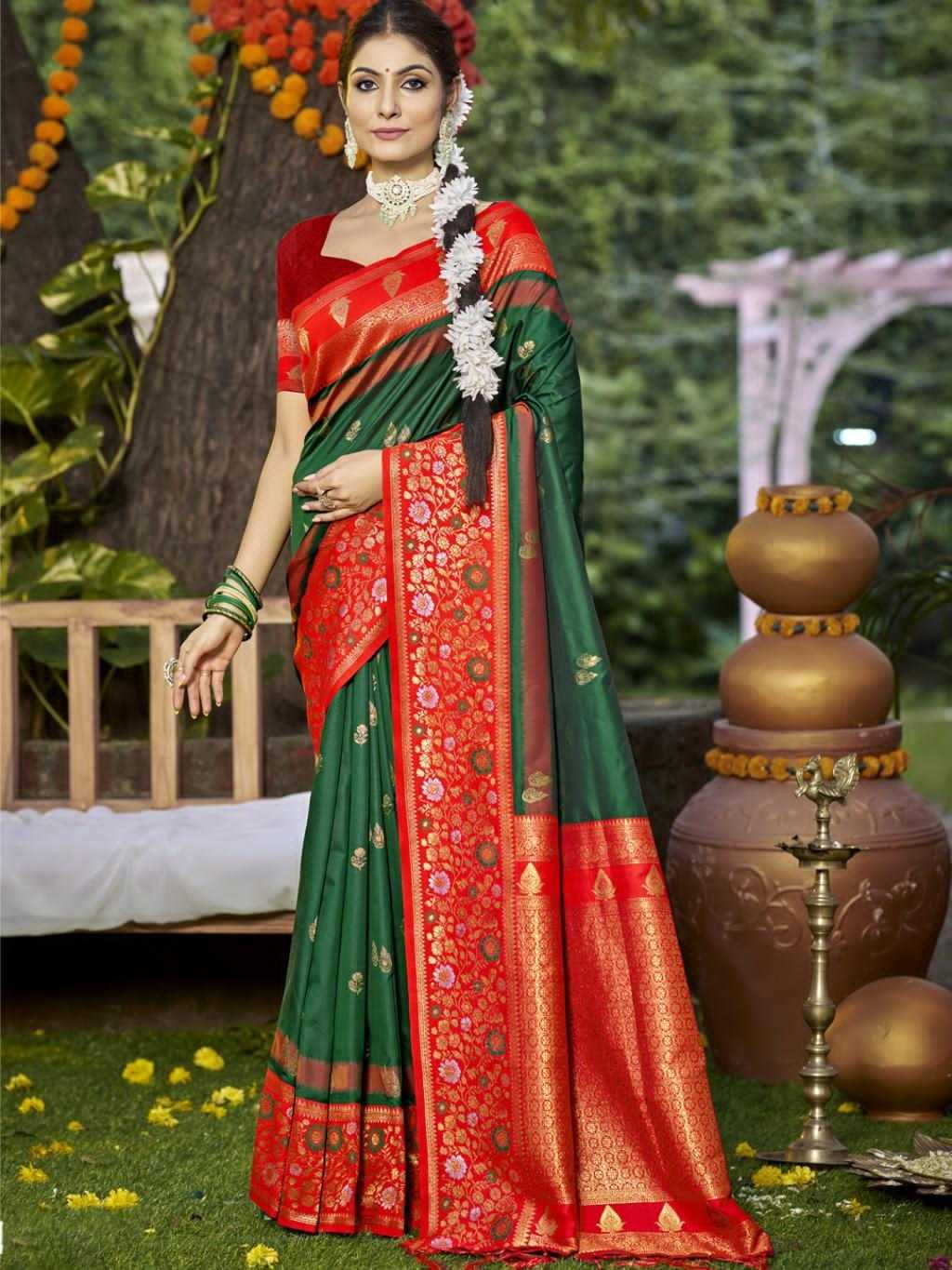 YNF SILK BUNAWAT RIN195 Pratima Silk CLOTHING BRANDS WHOLESALE SAREES MANUFACTURER - Deevit International