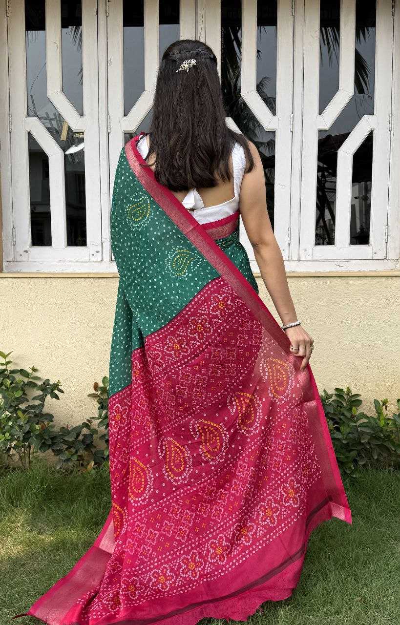 YNF SILK KESH117 RWC39 SAREES WHOLESALE SILK ZARI BORDER BANDHANI WEDDING OUTFITS SAREES MANUFACTURER - Deevit International