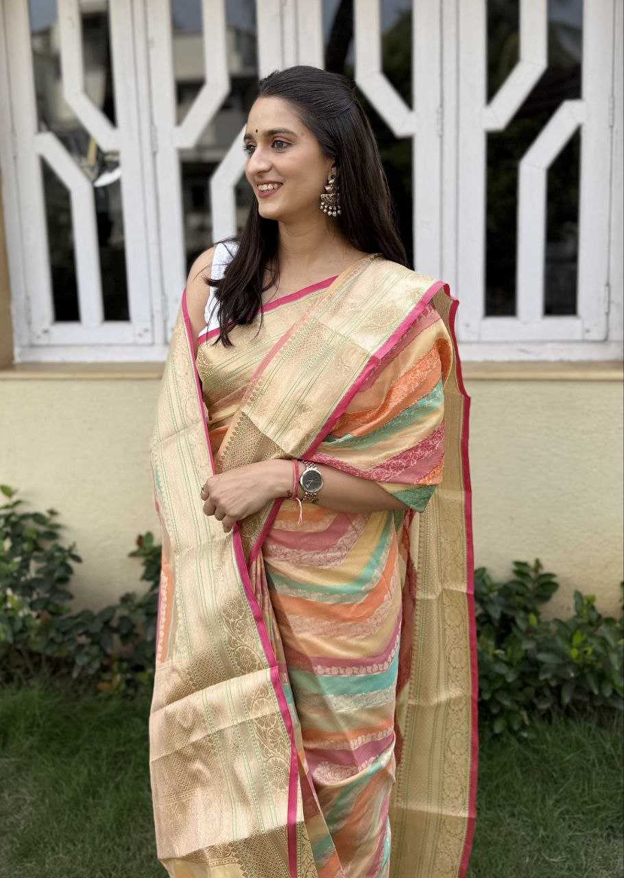 YNF SILK KESH117 RWC50 SAREES WHOLESALE SILK ZARI BORDER LEHERIYA WEDDING OUTFITS FESTIVE SAREES MANUFACTURER - Deevit International