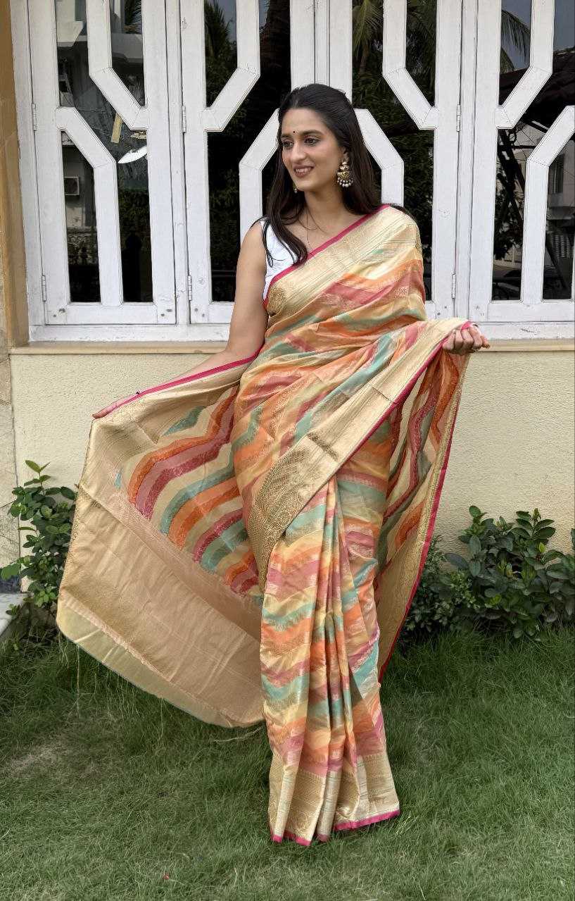 YNF SILK KESH117 RWC50 SAREES WHOLESALE SILK ZARI BORDER LEHERIYA WEDDING OUTFITS FESTIVE SAREES MANUFACTURER - Deevit International