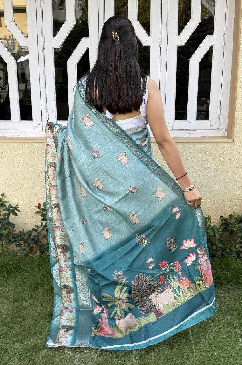 YNF SILK KESH117 RWC64 SAREES WHOLESALE PRINTED JACQUARD SILK SAREES MANUFACTURER - Deevit International