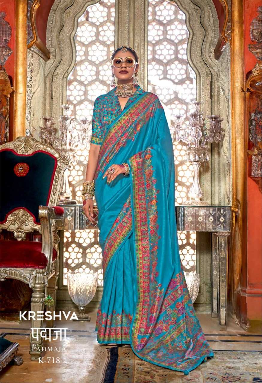 YNF SILK KRESHVA RIN195 Padmaja MOHMANTHAN CLOTHING BRANDS WHOLESALE SAREE MANUFACTURER - Deevit International