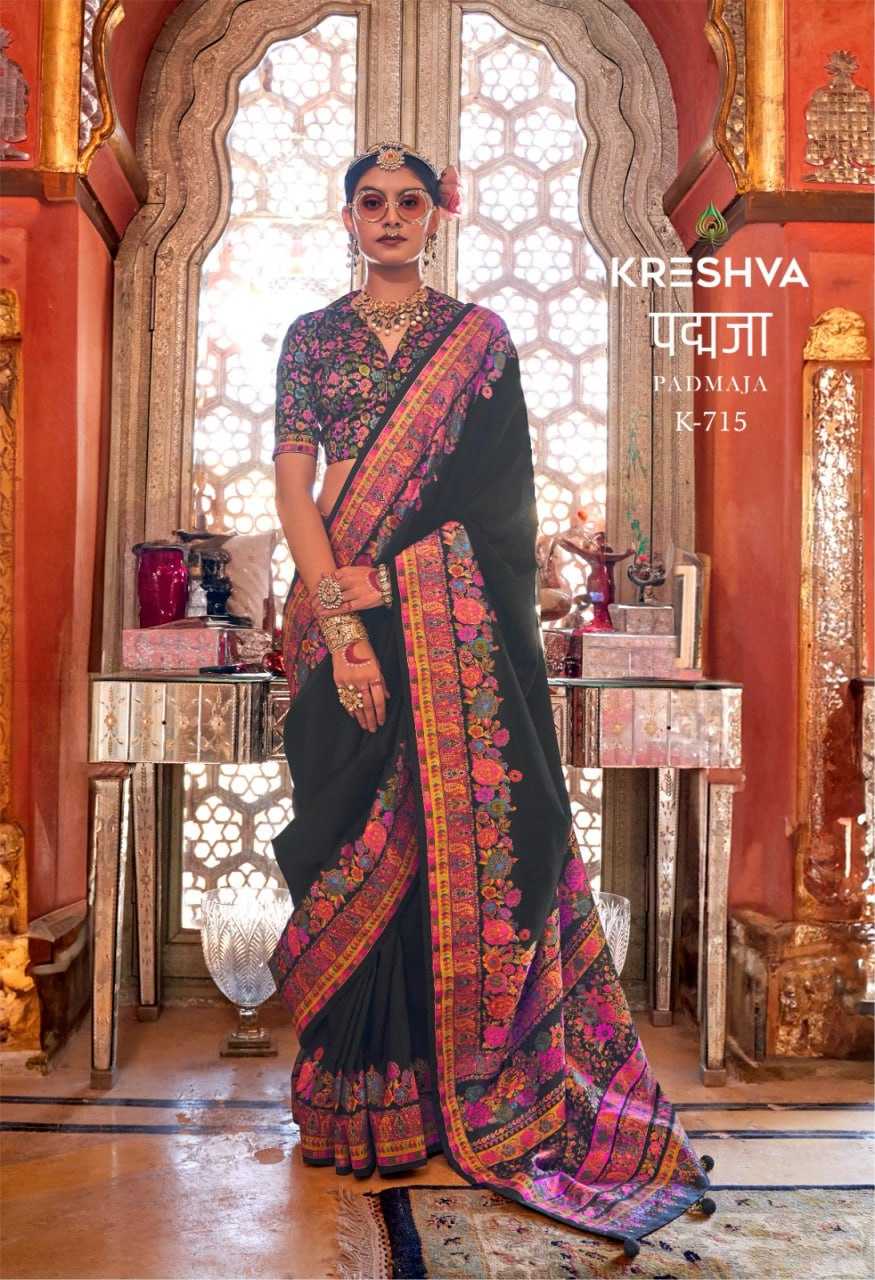 YNF SILK KRESHVA RIN195 Padmaja MOHMANTHAN CLOTHING BRANDS WHOLESALE SAREE MANUFACTURER - Deevit International