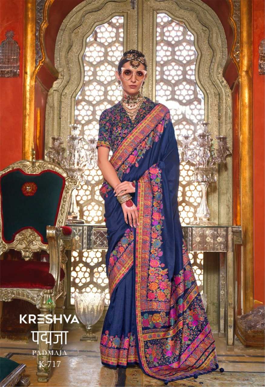 YNF SILK KRESHVA RIN195 Padmaja MOHMANTHAN CLOTHING BRANDS WHOLESALE SAREE MANUFACTURER - Deevit International