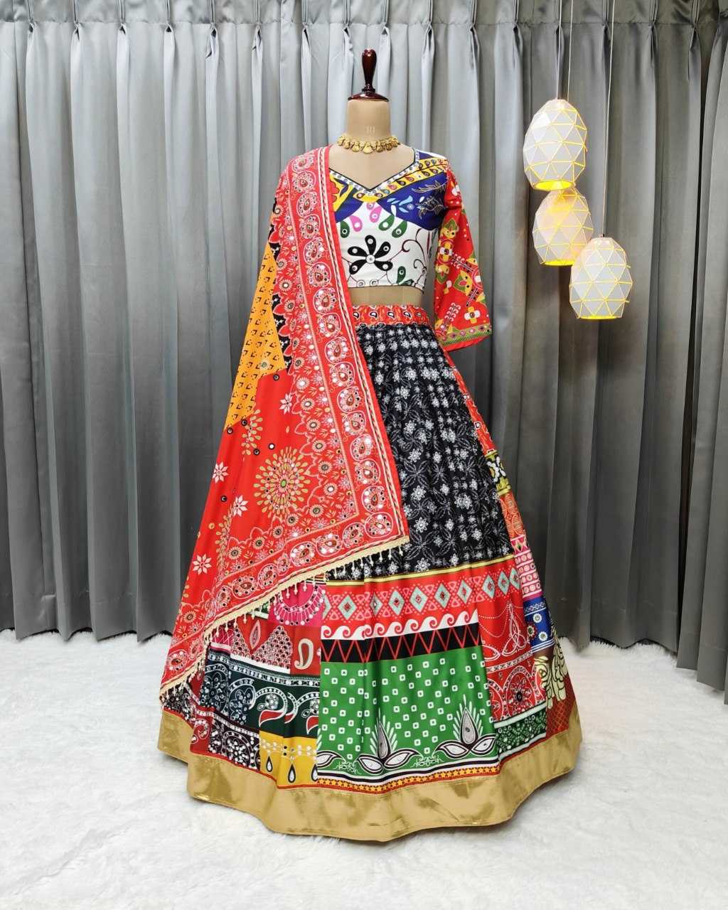 YNF SOFT BUTTER SILK KESH196 1467 LEHENGAS WHOLESALE SILK TRADITIONAL PRINTED LEHENGAS MANUFACTURER - Deevit International