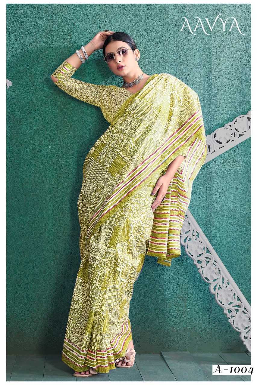 YNF SOFT COTTON AAVYA KESH244  A A V Y A CLOTHING BRANDS WHOLESALE SAREES MANUFACTURER - Deevit International