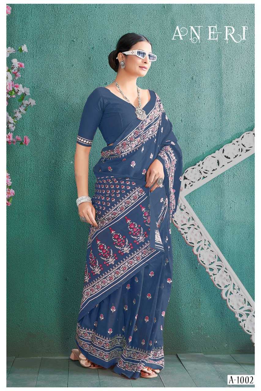 YNF SOFT COTTON ANERI KESH244  A N E R I CLOTHING BRANDS WHOLESALE SAREES MANUFACTURER - Deevit International