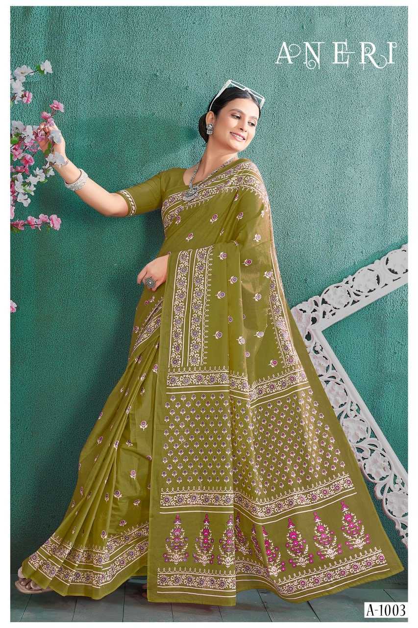 YNF SOFT COTTON ANERI KESH244  A N E R I CLOTHING BRANDS WHOLESALE SAREES MANUFACTURER - Deevit International