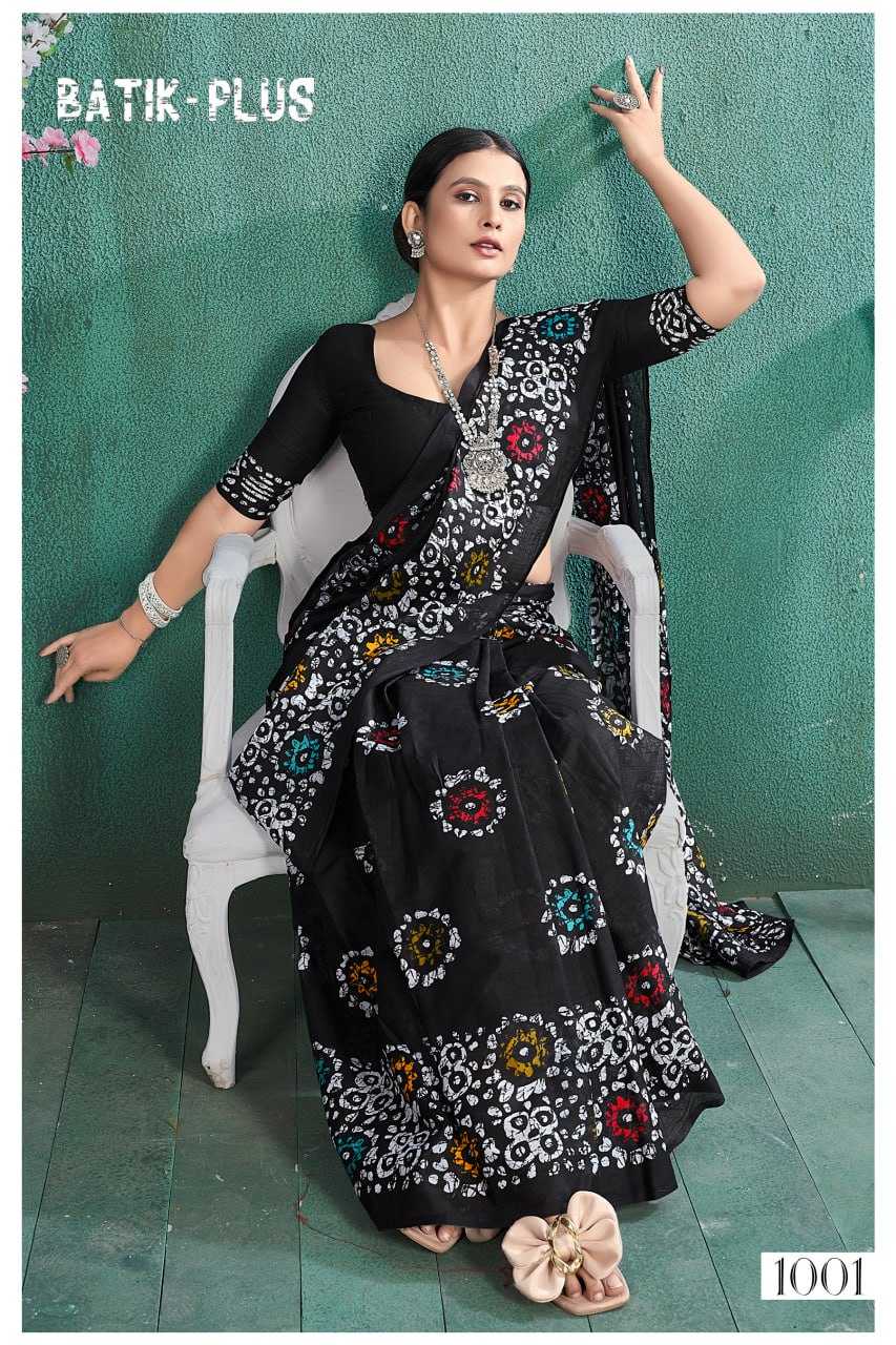 YNF SOFT COTTON BATIK-PLUS KESH244  B A T I K - P L U S CLOTHING BRANDS WHOLESALE SAREES MANUFACTURER - Deevit International