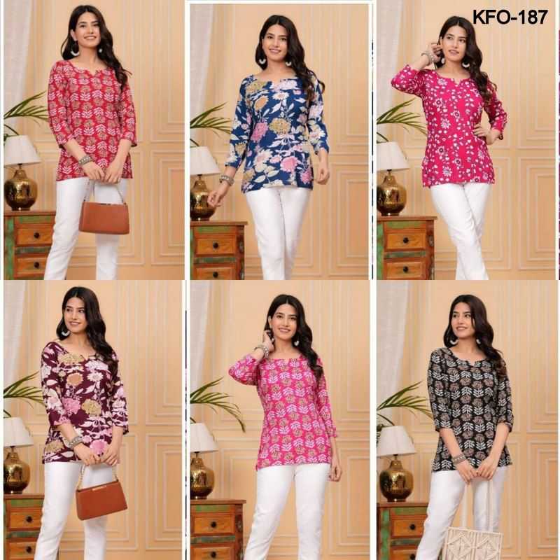 YNF SOFT COTTON KESH252 PIC02 KURTIS WHOLESALE SHORT COTTON PRINTED CASUAL KURTIS MANUFACTURER - Deevit International