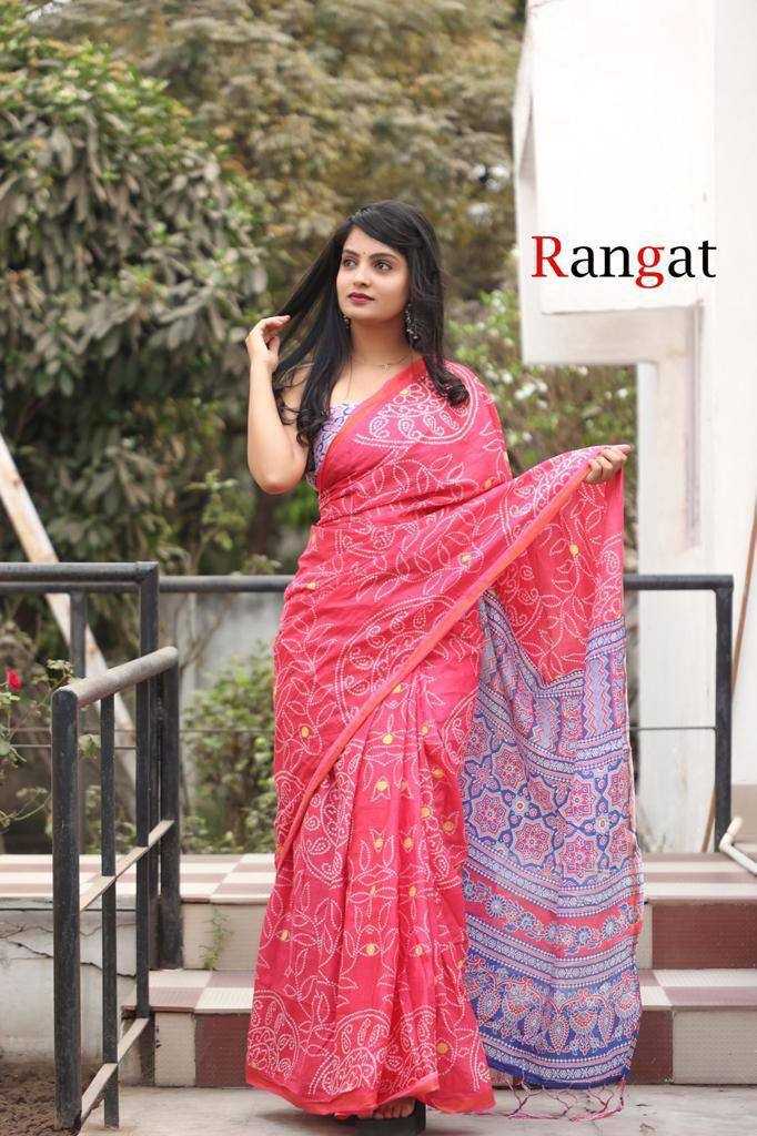 YNF SOFT COTTON RANGAT KESH244  Rangt CLOTHING BRANDS WHOLESALE SAREES MANUFACTURER - Deevit International