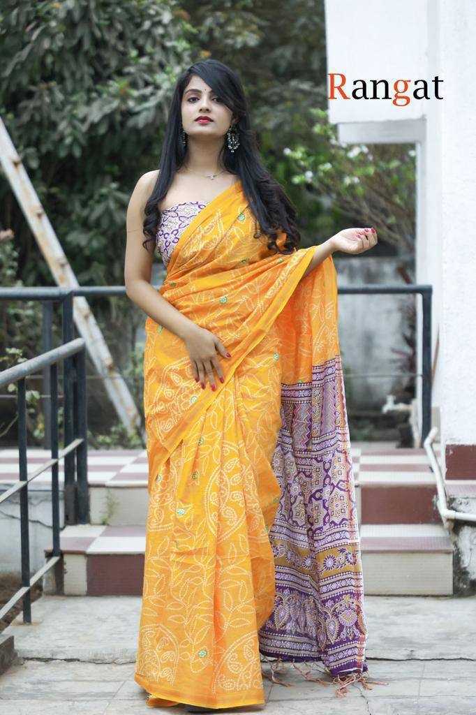 YNF SOFT COTTON RANGAT KESH244  Rangt CLOTHING BRANDS WHOLESALE SAREES MANUFACTURER - Deevit International