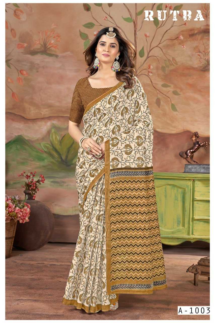 YNF SOFT COTTON RUTBA KESH244 R U T B A CLOTHING BRANDS WHOLESALE SAREES MANUFACTURER - Deevit International