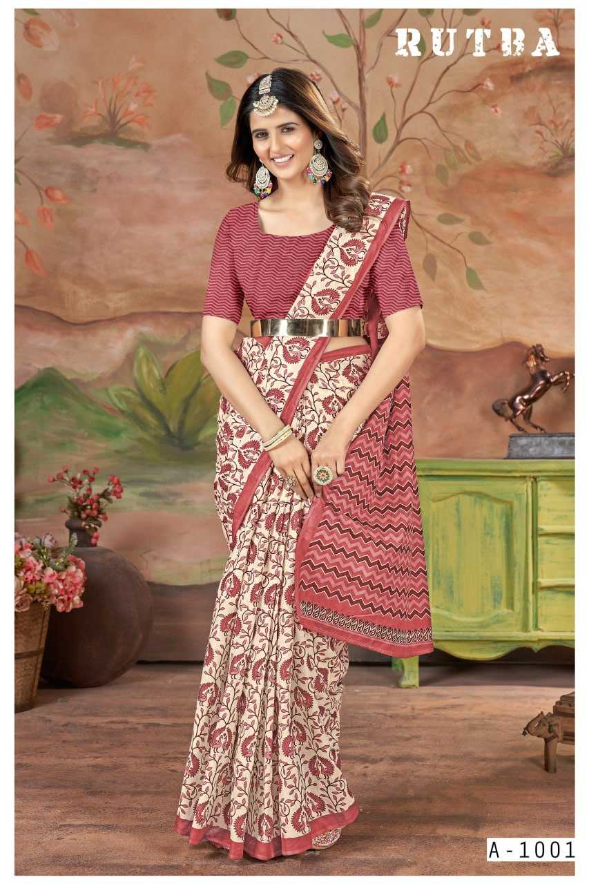 YNF SOFT COTTON RUTBA KESH244 R U T B A CLOTHING BRANDS WHOLESALE SAREES MANUFACTURER - Deevit International