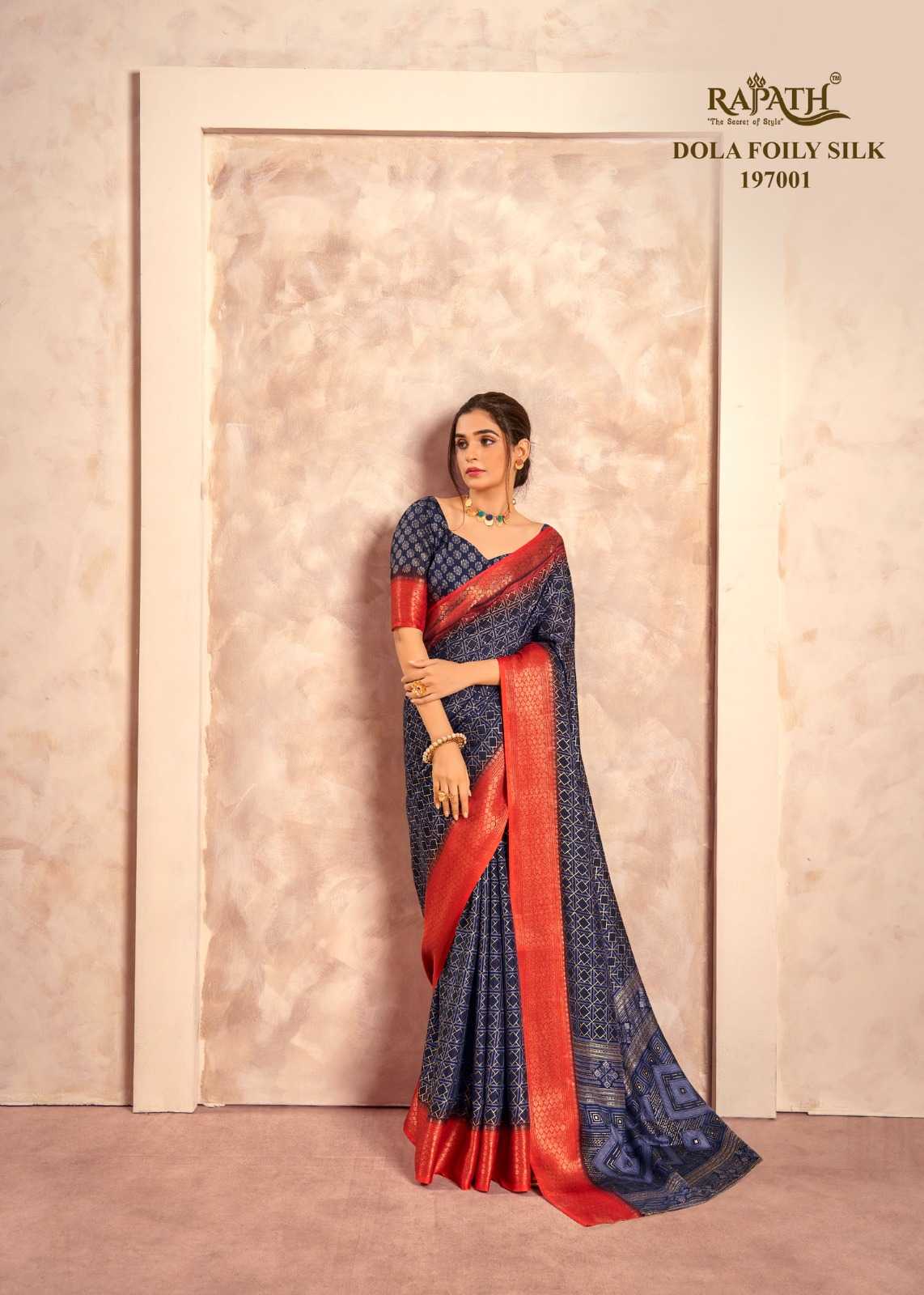 YNF SOFT DOLA RAJPTH RIN195 Cello Silk CLOTHING BRANDS WHOLESALE SAREES MANUFACTURER - Deevit International