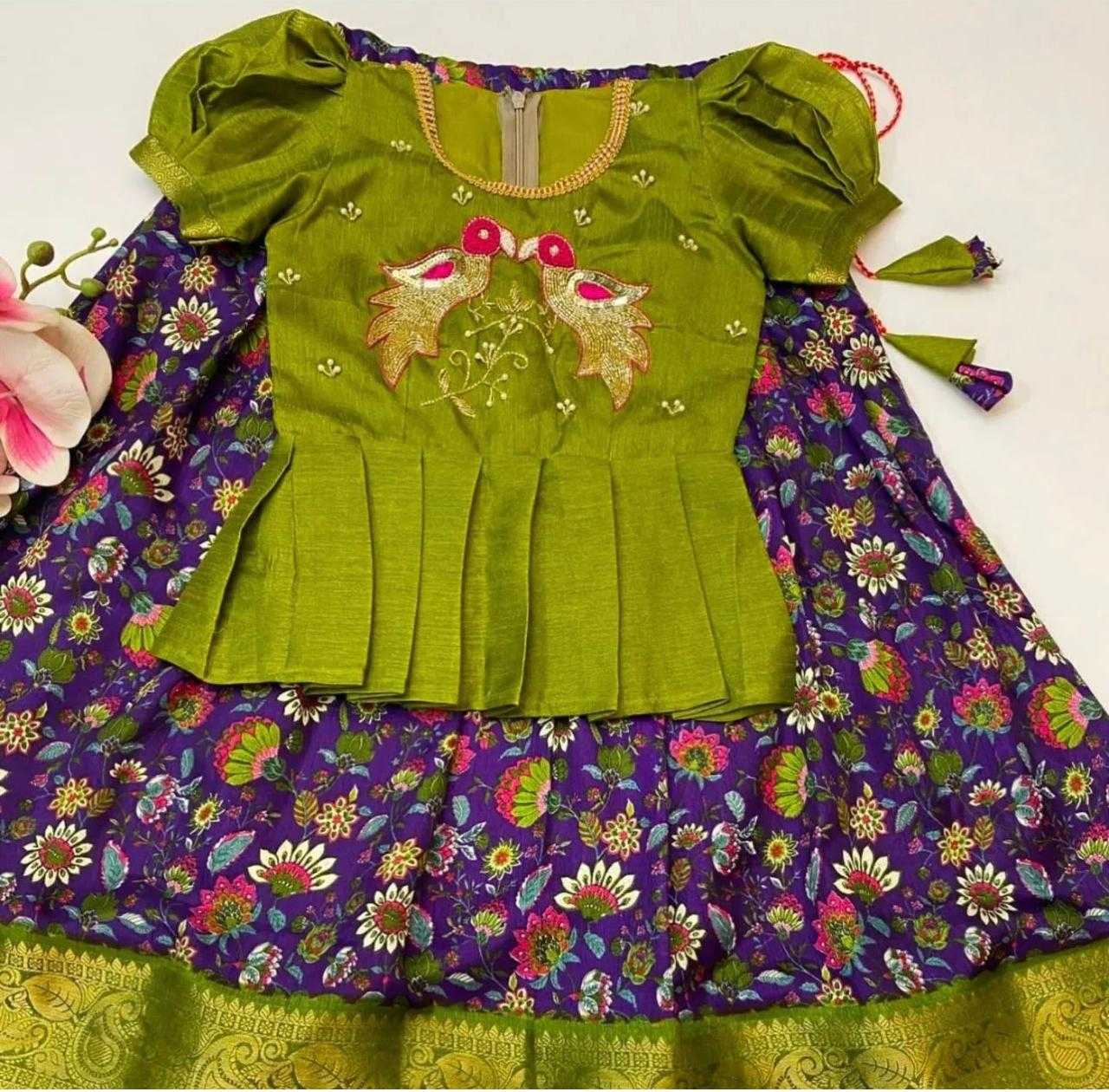 YNF SOFT DOLA RIN192 8048 KIDS WEAR WHOLESALE KIDS LEHENGA KIDS TRADITIONAL OUTFITS KIDS LEHENGA CHOLI KIDS FESTIVE WEAR KIDS WEDDING OUTFITS MANUFACTURER - Deevit International