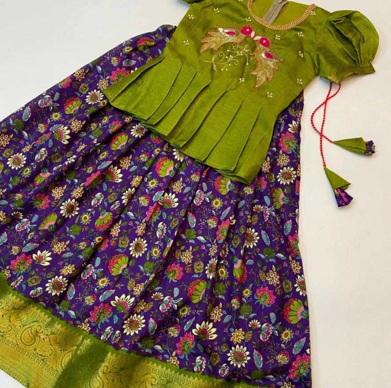 YNF SOFT DOLA RIN192 8048 KIDS WEAR WHOLESALE KIDS LEHENGA KIDS TRADITIONAL OUTFITS KIDS LEHENGA CHOLI KIDS FESTIVE WEAR KIDS WEDDING OUTFITS MANUFACTURER - Deevit International