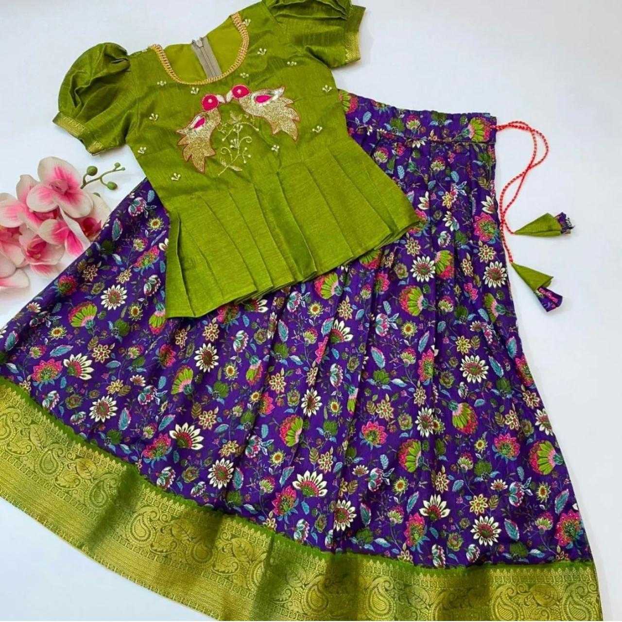 YNF SOFT DOLA RIN192 8048 KIDS WEAR WHOLESALE KIDS LEHENGA KIDS TRADITIONAL OUTFITS KIDS LEHENGA CHOLI KIDS FESTIVE WEAR KIDS WEDDING OUTFITS MANUFACTURER - Deevit International