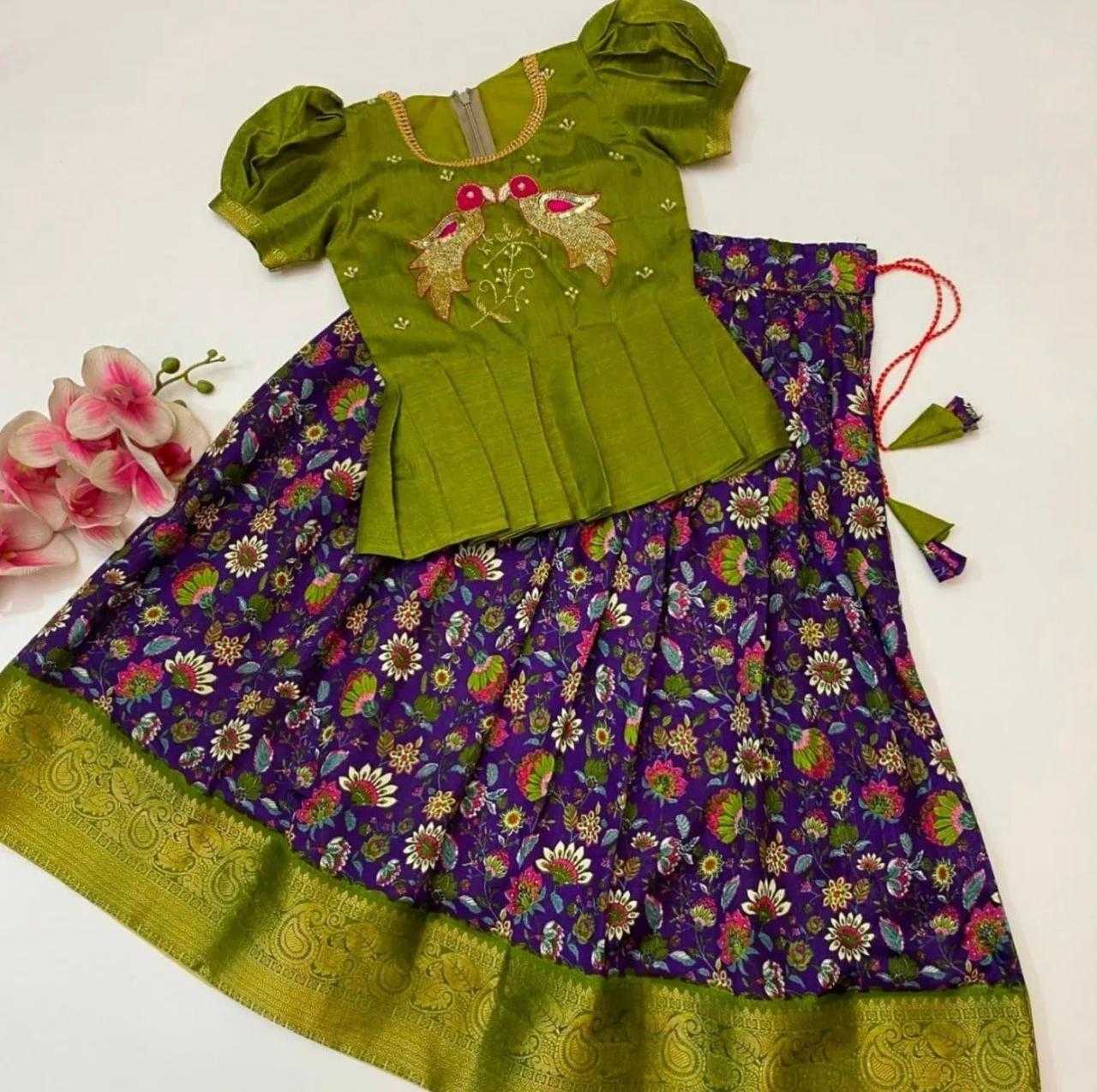 YNF SOFT DOLA RIN192 8048 KIDS WEAR WHOLESALE KIDS LEHENGA KIDS TRADITIONAL OUTFITS KIDS LEHENGA CHOLI KIDS FESTIVE WEAR KIDS WEDDING OUTFITS MANUFACTURER - Deevit International